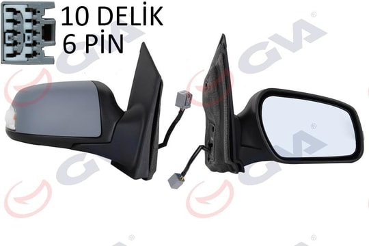 GVADış Dikiz Aynası Sağ Focus Iı 08 11 Elektrikli Isıtmalı Sinyalli Astarlı Konveks 6 Fiş Vm-6301EhprGVA 1035182
