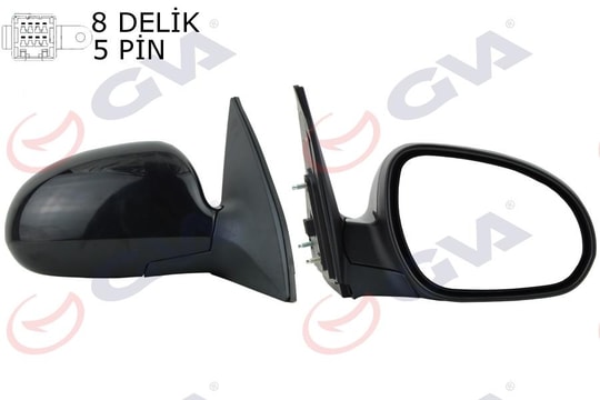 GVADış Dikiz Aynası Sağ İ30 07 Elektrikli Isıtmalı Astarlı Konveks 5 Fiş Vm-443EhrGVA 1091365
