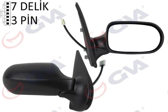 GVADış Dikiz Aynası Sağ Palıo Weekend 02 Albea 05 Elektrikli Alüminyum Ayaklı KonveksGVA 1021132