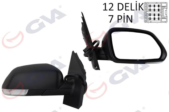 GVADış Dikiz Aynası Sağ Polo 05 Elektrikli Isıtmalı Konveks 5 Fiş Vm-377EhrGVA 1075445