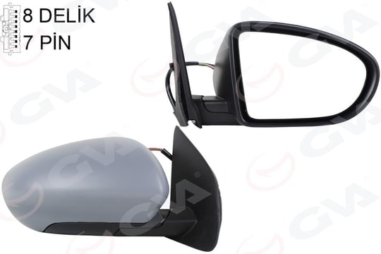 GVADış Dikiz Aynası Sağ Qashqaı 09 Elektrikli Isıtmalı Katlanır Astarlı Konveks 7 Fiş Vm-4011EbhrGVA 1099250