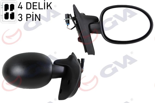 GVADış Dikiz Aynası Sağ Twingo I 90-02 Elektrikli Konveks Vm-128RGVA 1017110