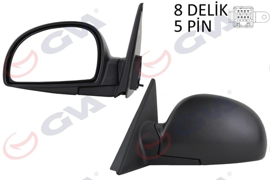 GVADış Dikiz Aynası Sol Accent 03 Elektrikli Isıtmalı Konveks 5 Fiş Vm-449EhlGVA 1091116