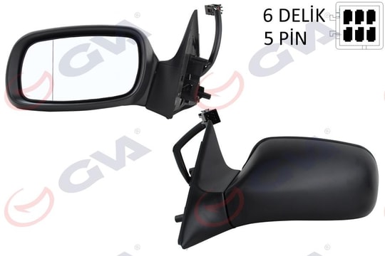 GVADış Dikiz Aynası Sol Astra F 94 Elektrikli Isıtmalı Asferik 5 Fiş Vm-164EhlGVA 1090106