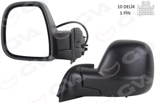 GVADış Dikiz Aynası Sol Berlıngo- Rıfter 2019 Combo-Proace Cıty 19 Elektrikli Desenli RezistanslıGVA 1045165