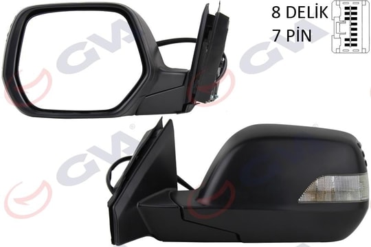 GVADış Dikiz Aynası Sol Crv 07 Elektrikli Isıtmalı Sinyalli Konveks 7 Fiş Vm-6278EhlGVA 1092210