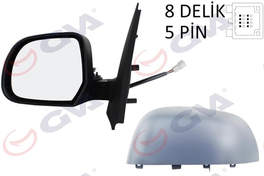 GVADış Dikiz Aynası Sol Dokker-Lodgy 12 Elektrikli Isıtmalı Astarlı Konveks 5 Fiş Vm-6803EhplGVA 1019198