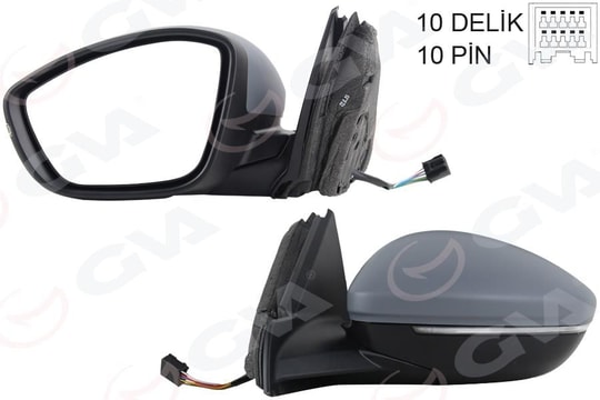 GVADış Dikiz Aynası Sol Elektrikli Isıtmalı Sinyalli Katlanır Ç.Aydınlatmalı Astarlı Konveks 208 19- Corsa F 19- 10H10pGVA 1090232
