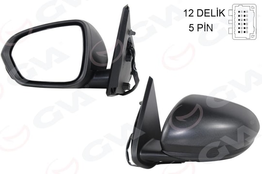GVADış Dikiz Aynası Sol Elektrikli Isıtmalı Dacıa Duster 17-10 12H5p Vm-6805EhlGVA 1019187