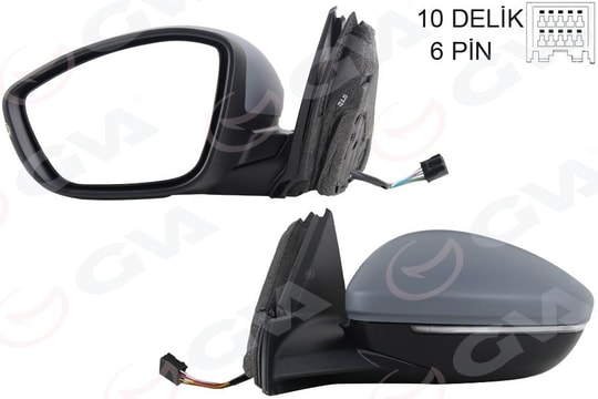 GVADış Dikiz Aynası Sol Elektrikli Isıtmalı Sinyalli Astarlı Konveks 208 19- Corsa F 19- 10H6pGVA 1090228