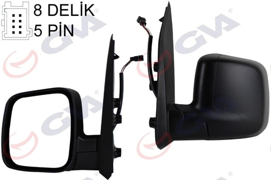 GVADış Dikiz Aynası Sol Fıorıno-Bıpper-Nemo 07 Elektrikli Isıtmalı Konveks 5 Fiş Vm-6115EhlGVA 1029331