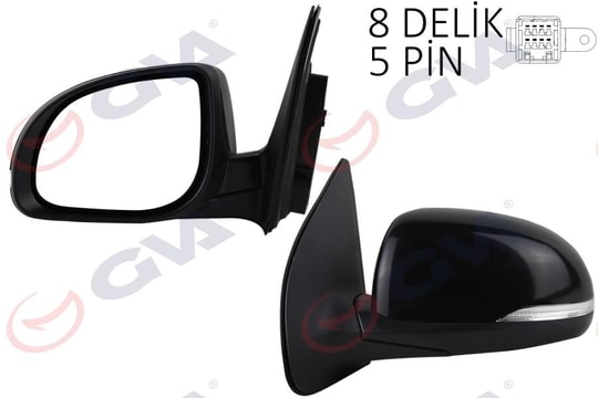 GVADış Dikiz Aynası Sol İ20 12 Elektrikli Isıtmalı Sinyalli KonveksGVA 1091281