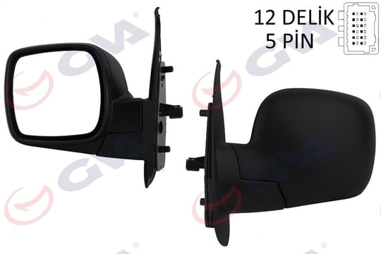 GVADış Dikiz Aynası Sol Kangoo 08 Elektrikli Isıtmalı Konveks 5 Fiş Vm-6131EhlGVA 1016150