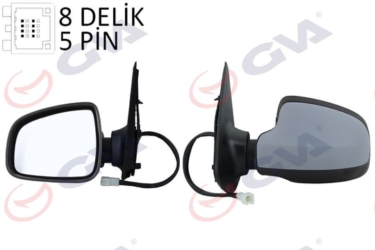 GVADış Dikiz Aynası Sol Sandero Stepway 12 Elektrikli Isıtmalı Astarlı Konveks Sensörsüz Vm-6804EhplGVA 1019167