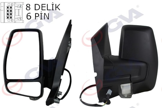 GVADış Dikiz Aynası Sol Transit Custom V362 12 17 Elektirikli Isıtmalı SinyalliGVA 1032215