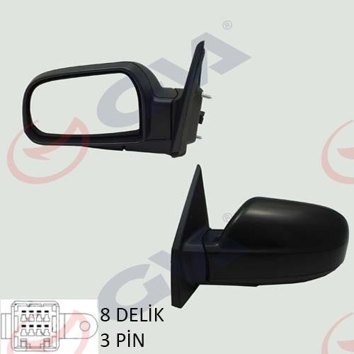 GVADış Dikiz Aynası Sol Tucson 05 Elektrikli Konveks 3 Fiş Vm-455ElGVA 1091416