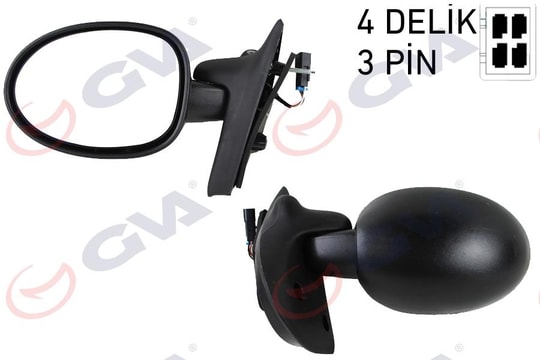 GVADış Dikiz Aynası Sol Twingo I 90-02 Elektrikli Konveks Vm-128LGVA 1017111