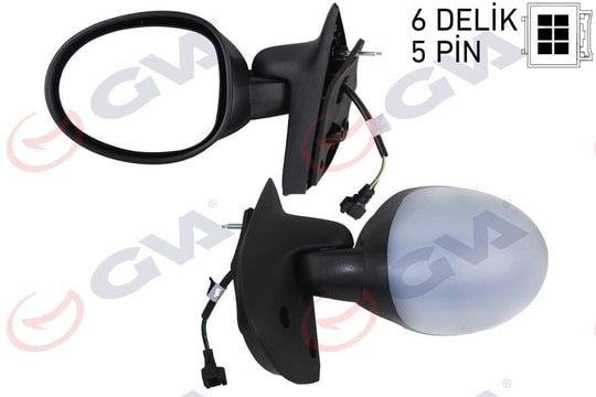 GVADış Dikiz Aynası Sol Twingo I 92-07 Elektrikli Isıtmalı KonveksGVA 1017113