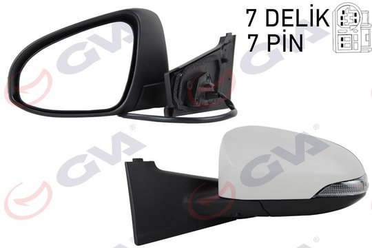 GVADış Dikiz Aynası Sol Yaris 11 Elektrikli Isıtmalı Sinyalli Astarlı Konveks Vm-6265EhplGVA 1071222
