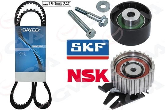 GVAEksantrik Gergi Kiti 190X240 Bravo 96 Doblo 01 Marea 99-02 -Idea 04 1.9Jtd Ktb317 Dayco KayışGVA 59T2530D