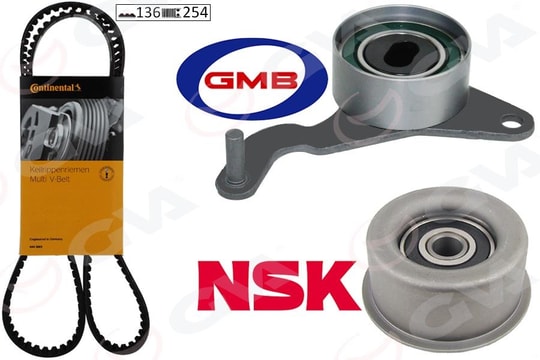 GVAEksantrik Gergi Kiti 25X136 Astra F 91-98 -Combo B-Corsa B 93 Vectra A-B 90 1.7 8V 17D-X17d-Td Mazda 323GVA 59T9002