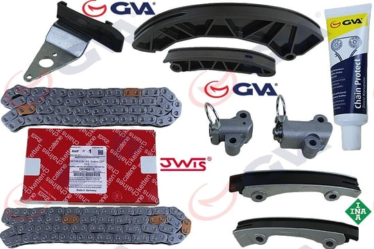 GVAEksantrik Zincir Kiti Hyundaı Accent Era Blue Matrıx Getz 1.5L 1.6L D4fa D4fb 06-18 / İ20 1.4L D4fc 10- / İ30 1.6L D4fb 07- / Kıa Rıo D4fa 05-11 / Ceed Cerato Soul D4fb 07- 9 ParçaGVA 59C9131