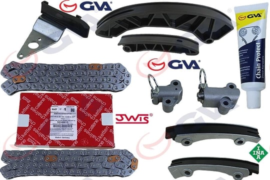GVAEksantrik Zincir Kiti Hyundaı Accent Era Blue Matrıx Getz 1.5L 1.6L D4fa D4fb 06-18 / İ20 1.4L D4fc 10- / İ30 1.6L D4fb 07- / Kıa Rıo D4fa 05-11 / Ceed Cerato Soul D4fb 07- 9 ParçaGVA 59C9131