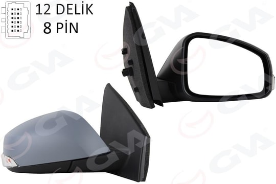 GVAElektrikli Isıtmalı Sinyalli Katlanır Sensörlü Astarlı Asferik Sol L Megane Fluence 08-GVA 1011324-1