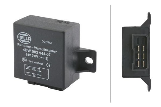 HELLAFlaşör Ünitesi.Elektronik.Romörkler İçin.Tutucu İle.6-Kutuplu.UniversalHELLA 4DW003944071