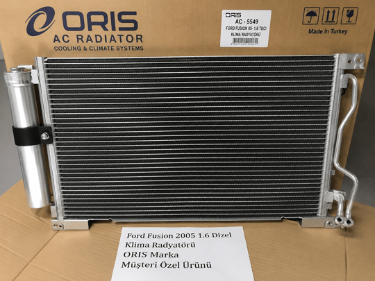 ORİSFord Fusion 2005 1.6 Dizel Klima Radyatörü ORIS Marka8184wp