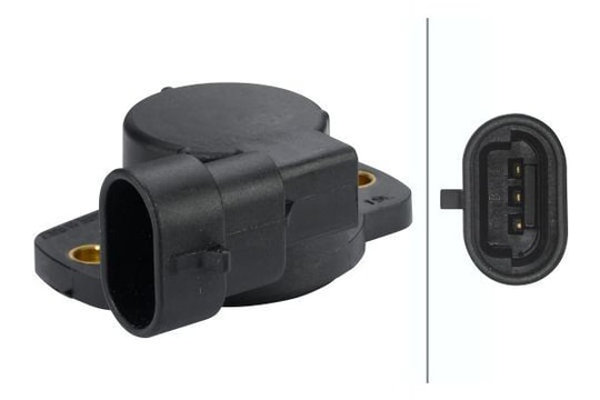 HELLAGaz Kelebeği Konumu Sensörü.5V.Siyah.Sürtünme Potansiyometresi.Alfa Romeo/Dacia/Fiat/Lancia/RenaultHELLA 6PX008476451