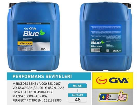 GVAGva Blue Sıvısı 20 Lt Euro 4-5 / Binek Euro 6GVA 9931113