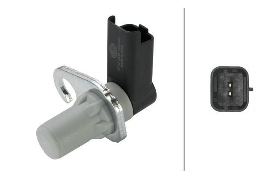 HELLAİmpuls Vericisi. Krank Mili.12V.Volan Tarafında.Siyah.Gri.İndüktif Sensörü.2-Kutuplu.UniversalHELLA 6PU009163471