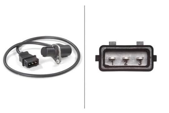 HELLAİmpuls Vericisi/Krank Mili. 3-Kutuplu. 12V. 510 Mm. Vw Golf-Polo-VentoHELLA 6PU009121601