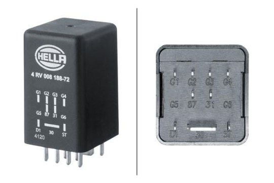 HELLAKızdırma Bujisi Kontrol Ünitesi 12V 9-Kutuplu Vw GroupHELLA 4RV008188721