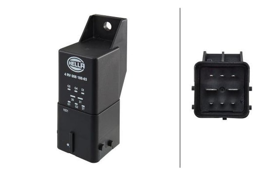 HELLAKızdırma Bujisi Kumanda Rölesi.12V.Ford Fiesta-Focus-Fusion/Volvo C30-C70-S40-V50-V70HELLA 4RV008188631