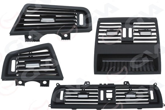 GVAKlıma Kalorıfer Izgarası 4 Lü Set Sıyah Bmw F10 LcıGVA 9105448