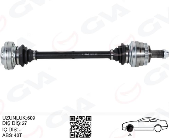 GVAKomple Aks Arka Sağ/Sol Bmw E36 E46 Abs Li 609MmGVA 4499118