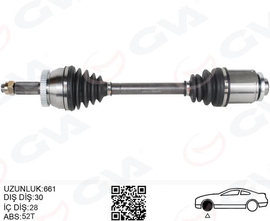 GVAKomple Aks Ön Sag Abslı Hyundaı Santa Fe Cm 2.2 Crdı A-T 06-12GVA 4491214