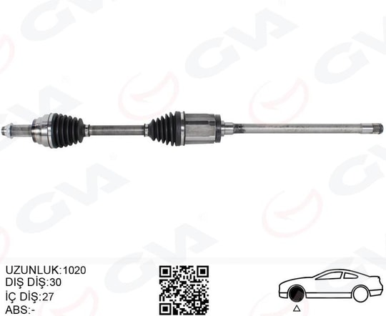 GVAKomple Aks Ön Sağ Bmw X5 E70 X6 E71 E72 1020MmGVA 4499187