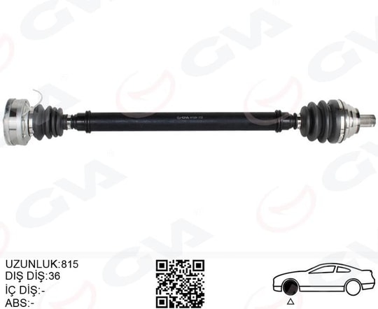 GVAKomple Aks Ön Sağ Golf-Leon-Jetta-Passat Cayb-Cayc 1.6 Tdi Uzun 04-13 Cayb-Cayc 1.6 TdiGVA 4475284