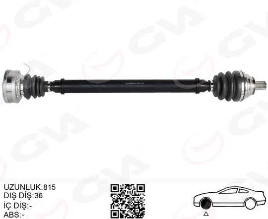 GVAKomple Aks Ön Sağ Golf-Leon-Jetta-Passat Cayb-Cayc 1.6 Tdi Uzun 04-13 Cayb-Cayc 1.6 TdiGVA 4475284