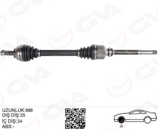 GVAKomple Aks Ön Sağ Psa 301 1.6 Hdı 100 Ps Euro 6 18-GVA 4443314