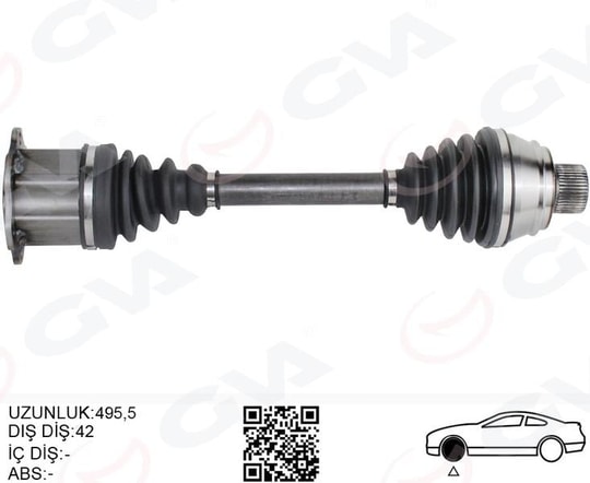 GVAKomple Aks Ön Sağ/Sol A6-A7-Q5 Otomatık 2.0 Tfsi- 2.0 Tdi 08- Cglb-Cglc-Chja-Cgla-Cahb-Cgld-Chnc 2.0 Tfsi- 2.0 TdiGVA 4475282