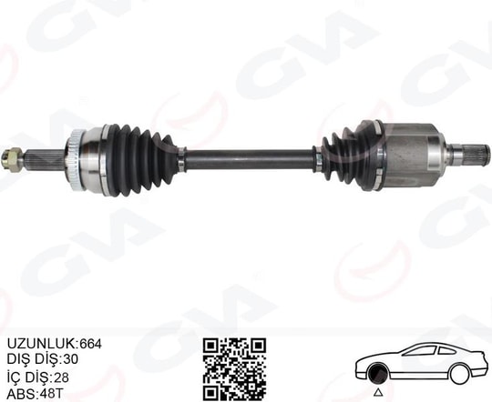 GVAKomple Aks Ön Sol Abslı Hyundaı Ix35 2.0 Crdı A-T 10- -Kıa Sportage 2.0 Crdı A-T 10-GVA 4491213