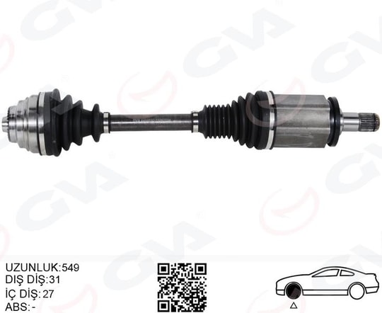 GVAKomple Aks Ön Sol Bmw F20 F22 F30 F32 F33 F34 F36 Xdrıve 549MmGVA 4499192