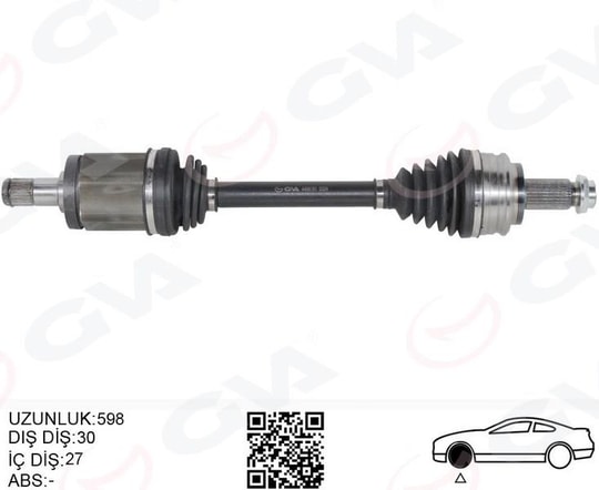GVAKomple Aks Ön Sol Bmw X3 E83 04 11 598MmGVA 4499181