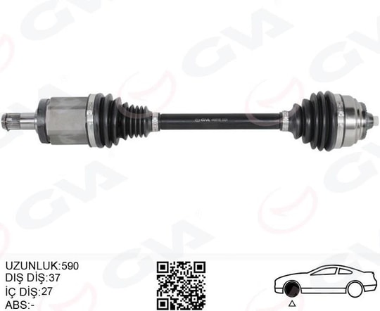 GVAKomple Aks Ön Sol Bmw X3 F25 X4 F26 590MmGVA 4499195