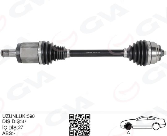 GVAKomple Aks Ön Sol Bmw X3 F25 X4 F26 590MmGVA 4499195