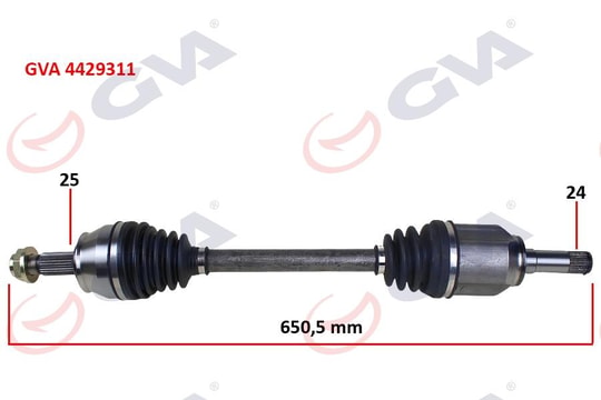 GVAKomple Aks Ön Sol Egea 1.3 Mjt Mt 15- İç Aks KafalıGVA 4429311